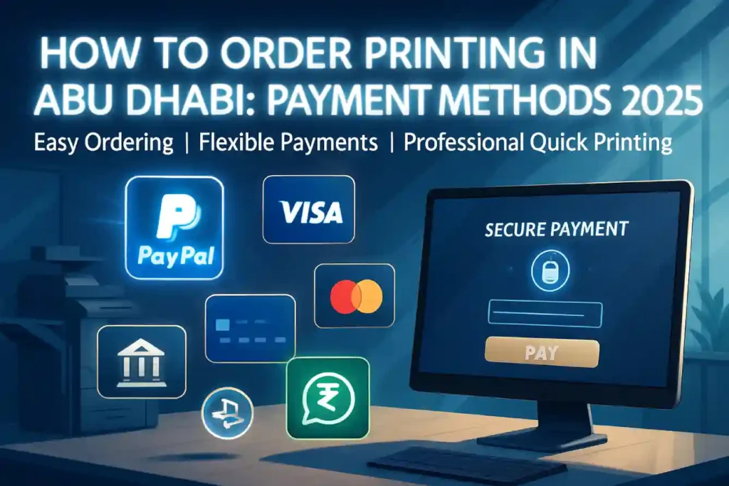 How to Order Printing in Abu Dhabi Payment Methods 2025