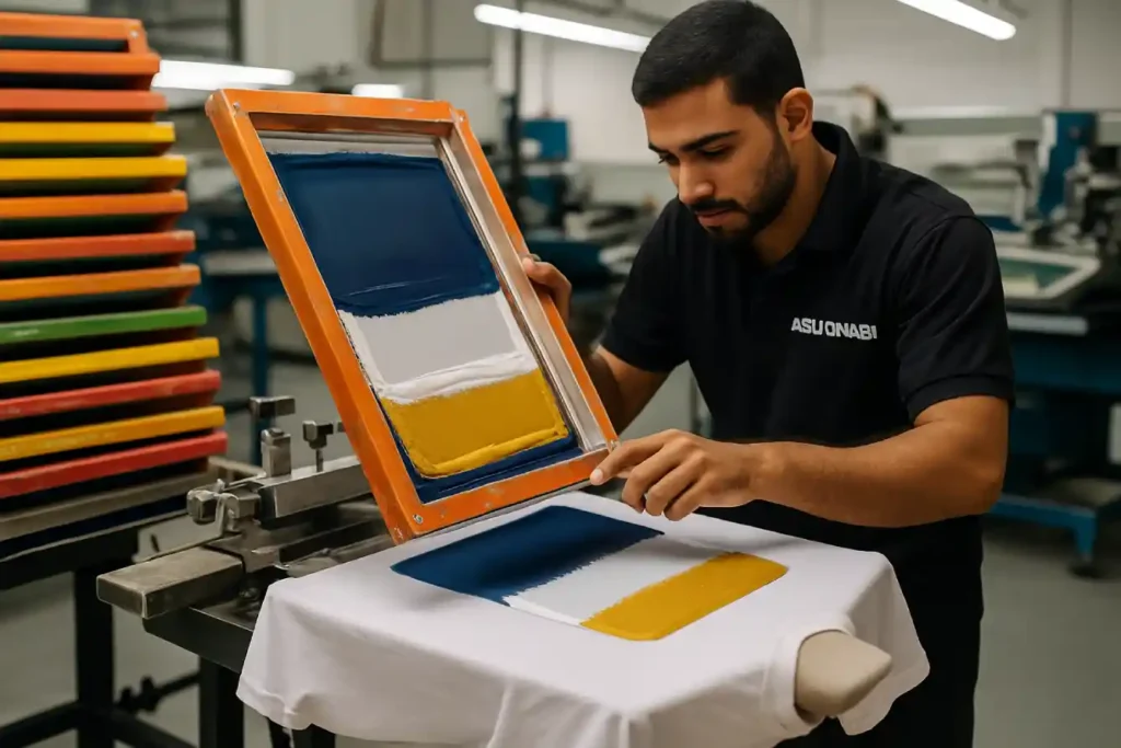 Professional t-shirt screen printing