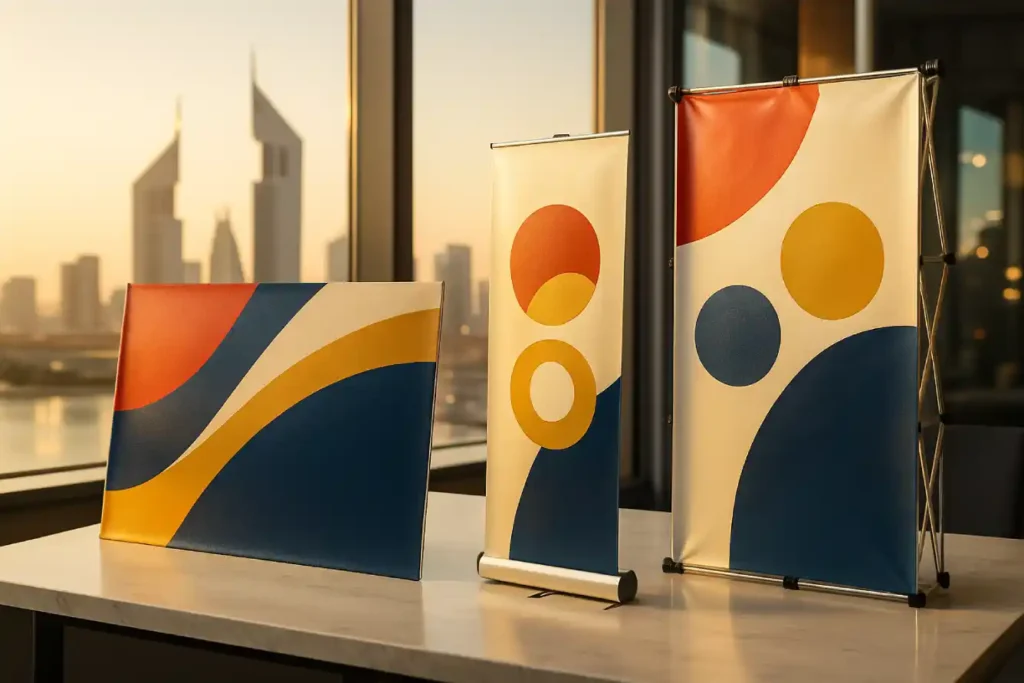 Professional large format banner printing display